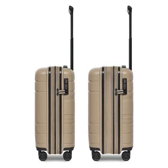 Redolz Essentials 11 4 Rollen Kabinentrolley 55 cm mit Dehnfalte