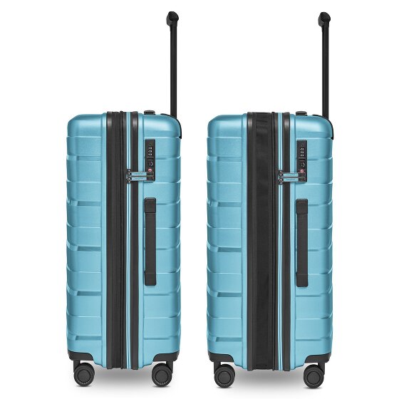 Bergpfeil Travel 4-Rollen Kofferset 3-tlg. mit Dehnfalte