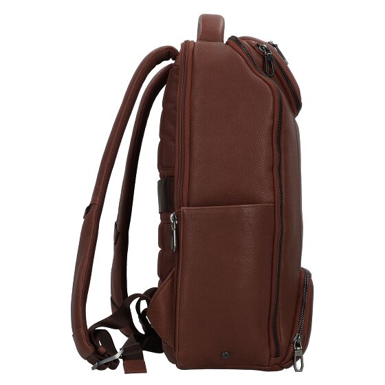 Piquadro Cronus Business-Rucksack RFID Schutz Leder 41 cm Laptopfach
