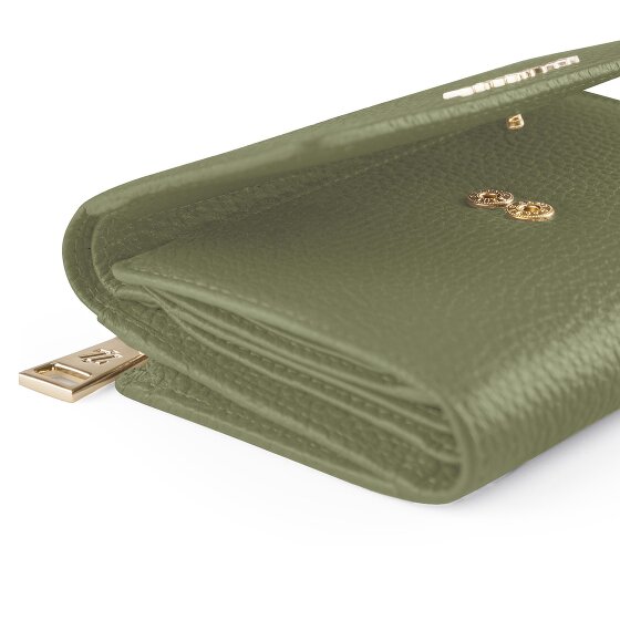 Lazarotti Bologna Leather XL Geldbörse mit Zip-Around Fach Leder 14 cm