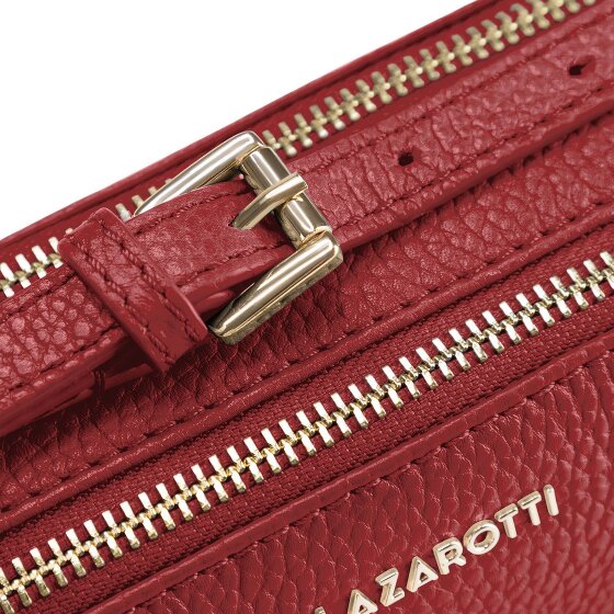 Lazarotti Bologna Leather Umhängetasche Leder Double-Zip 18 cm