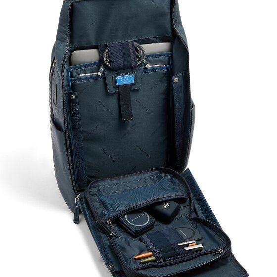 Piquadro Tebe Daypack RFID Schutz Leder 44 cm Laptopfach