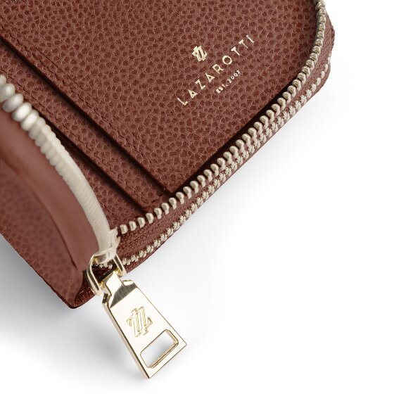 Lazarotti Bologna Leather XL Double Zip-Around Geldbörse RFID Leder 20 cm