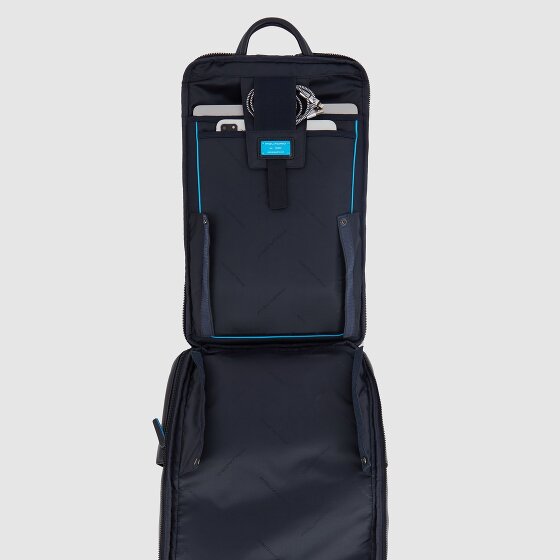 Piquadro B2 Revamp Business-Rucksack RFID Schutz Leder 43 cm Laptopfach