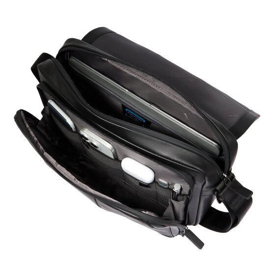 Piquadro Urban Messenger RFID Schutz Leder 35 cm Laptopfach