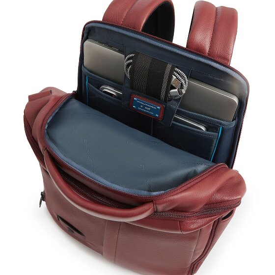 Piquadro Russell Business-Rucksack RFID Schutz Leder 42 cm Laptopfach