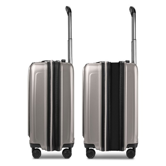 Redolz Essentials 14 Kofferset 2 tlg. Kabinentrolley mit Dehnfalte + Beautycase