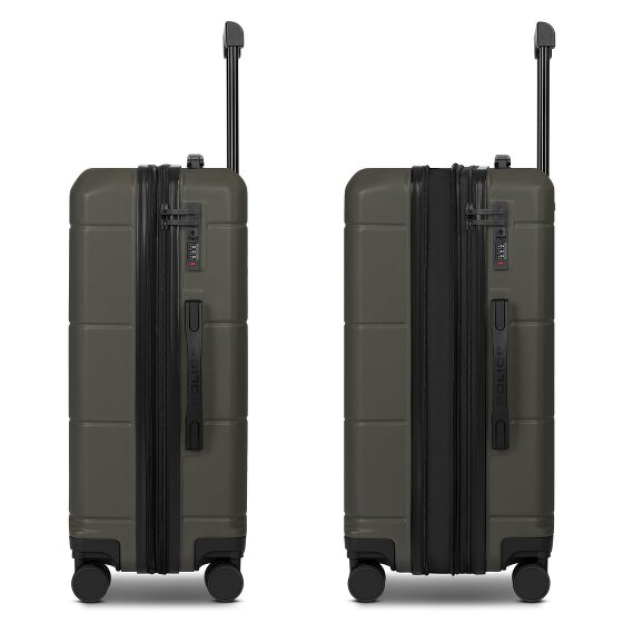 Police London 4 Rollen Trolley 64 cm mit Dehnfalte