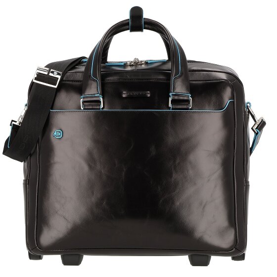 Piquadro Blue Square 2-Rollen Businesstrolley Leder 36 cm Laptopfach
