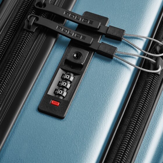 Police Dublin 4 Rollen Kabinentrolley S 54 cm Laptopfach mit Dehnfalte