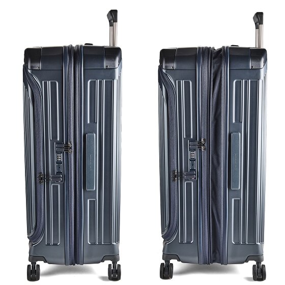 Piquadro PQ-Light 4 Rollen Trolley 78 cm mit Dehnfalte