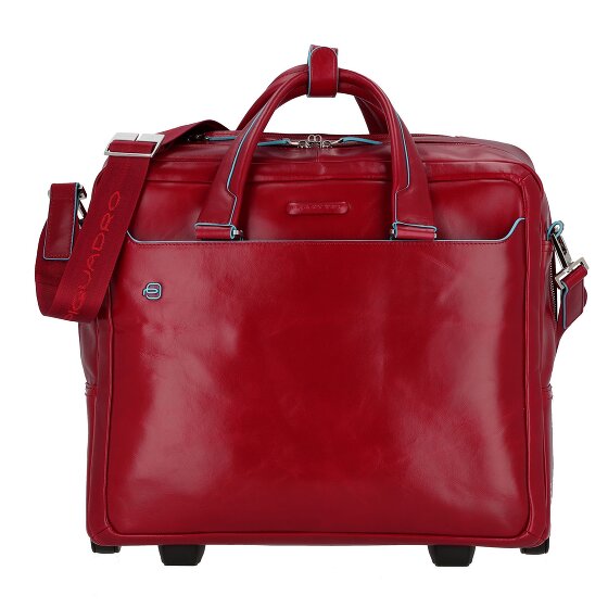 Piquadro Blue Square 2-Rollen Businesstrolley Leder 36 cm Laptopfach