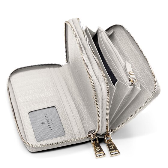 Lazarotti Bologna Leather XL Double Zip-Around Geldbörse RFID Leder 20 cm
