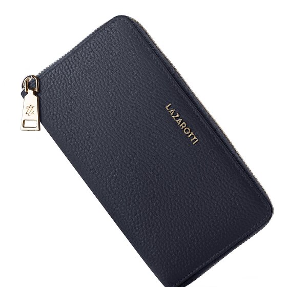 Lazarotti Bologna Leather XL Zip-Around Geldbörse Leder 19 cm