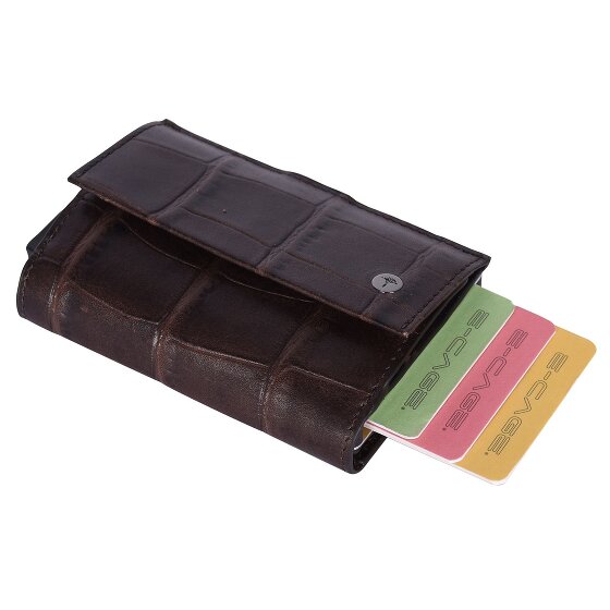 Joop! Fano C-Three Kreditkartenetui RFID Schutz Leder 7 cm