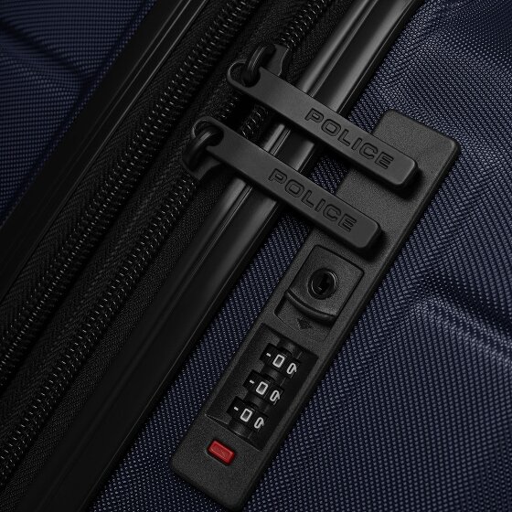 Police London 4 Rollen Trolley 64 cm mit Dehnfalte
