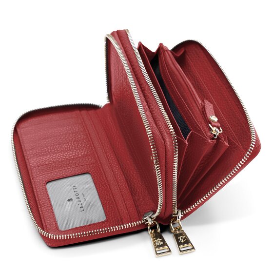 Lazarotti Bologna Leather XL Double Zip-Around Geldbörse RFID Leder 20 cm