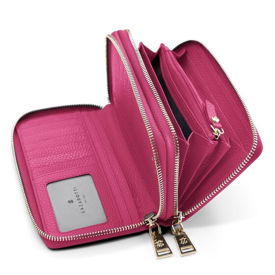 Lazarotti Bologna Leather XL Double Zip-Around Geldbörse RFID Leder 20 cm