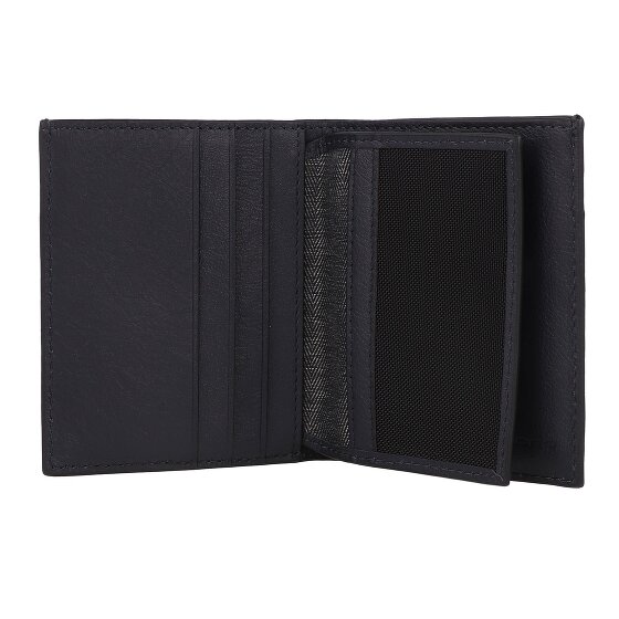 Piquadro Black Square Kreditkartenetui RFID Schutz Leder 9 cm