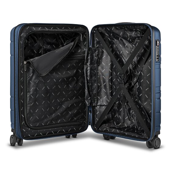 Redolz Essentials 11 4 Rollen Kabinentrolley 55 cm mit Dehnfalte