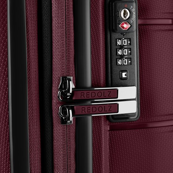 Redolz Essentials 11 4 Rollen Kabinentrolley 55 cm mit Dehnfalte