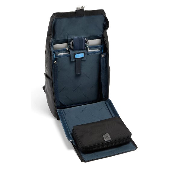 Piquadro Tebe Daypack RFID Schutz Leder 44 cm Laptopfach