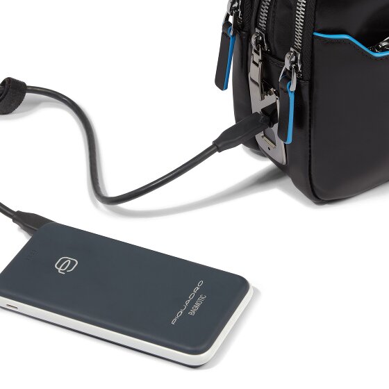 Piquadro Blue Square Umhängetasche Leder 23 cm