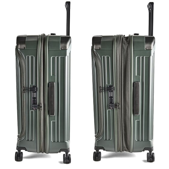 Piquadro PQ-Light 4 Rollen Trolley M 69 cm mit Dehnfalte