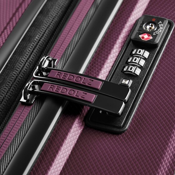 Redolz Essentials 14 4-Rollen Kofferset + Beautycase 4 tlg. mit Dehnfalte