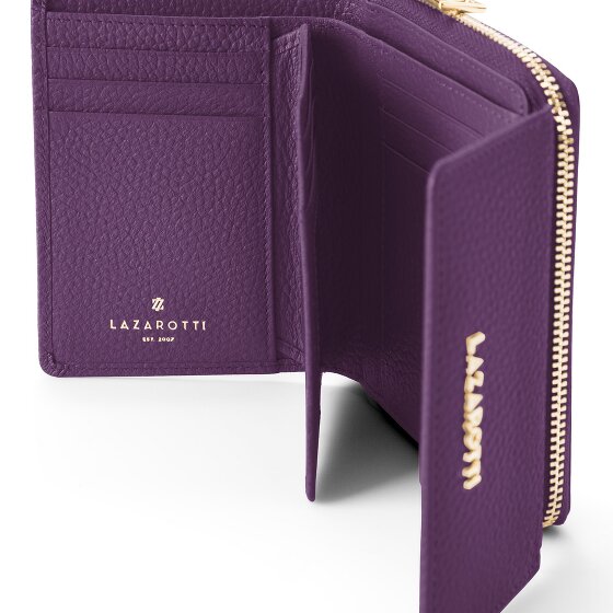 Lazarotti Bologna Leather Zip-Around Geldbörse Leder 12 cm