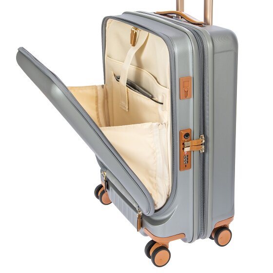 Bric's Capri 4 Rollen Kabinentrolley 55 cm Laptopfach mit Dehnfalte