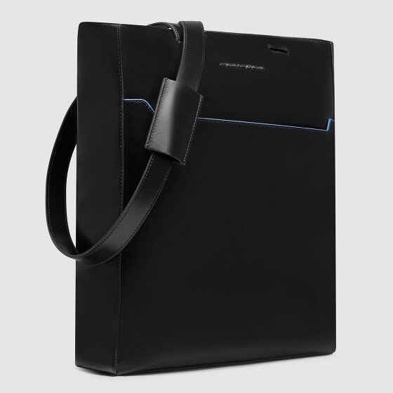 Piquadro Blue Square Schultertasche RFID Schutz Leder 30 cm Laptopfach