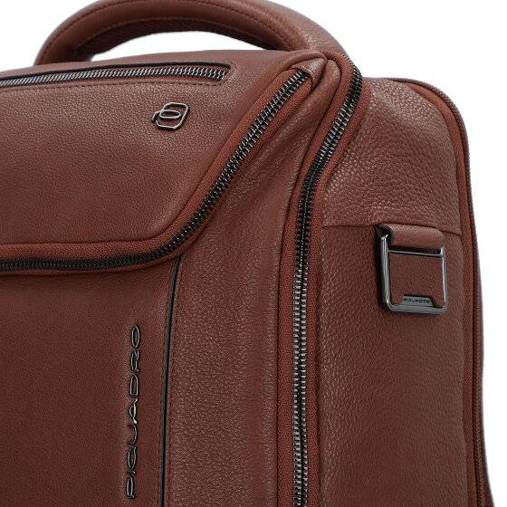 Piquadro Cronus Business-Rucksack RFID Schutz Leder 41 cm Laptopfach