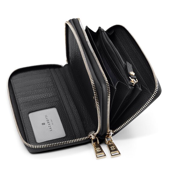 Lazarotti Bologna Leather XL Double Zip-Around Geldbörse RFID Leder 20 cm