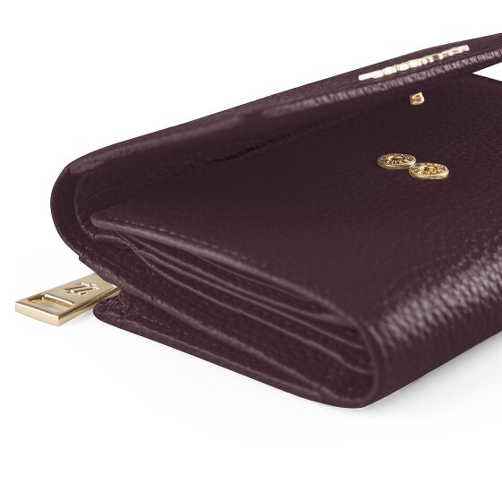 Lazarotti Bologna Leather XL Geldbörse mit Zip-Around Fach Leder 14 cm