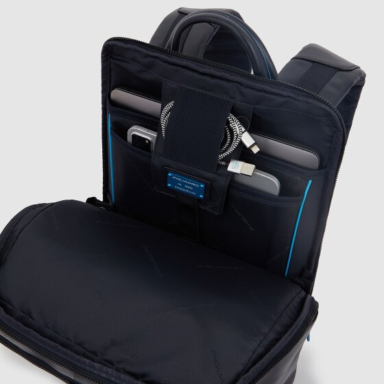 Piquadro B2 Revamp Business-Rucksack RFID Schutz Leder 43 cm Laptopfach
