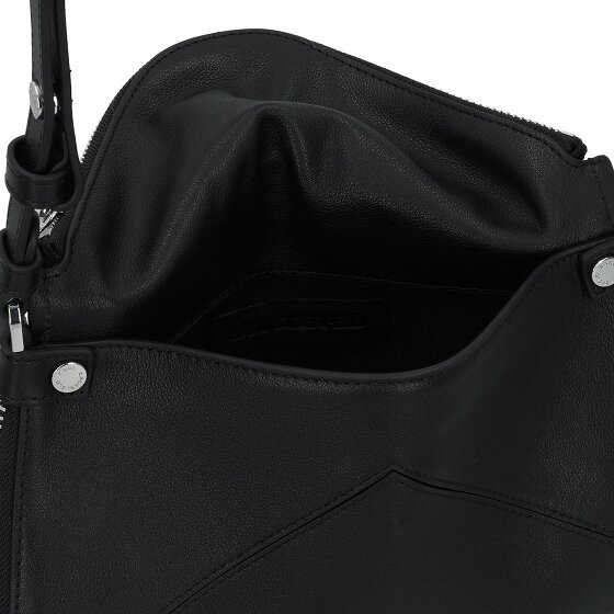 Karl Lagerfeld Hardware Mini Bag Schultertasche Leder 18 cm mit Dehnfalte