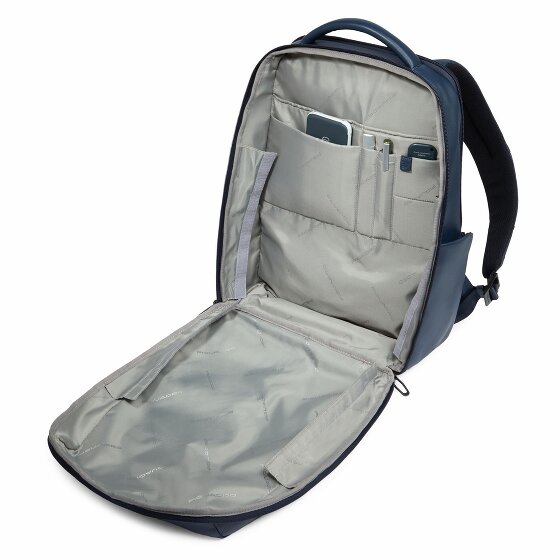 Piquadro Russel Daypack RFID Schutz Leder 41 cm Laptopfach
