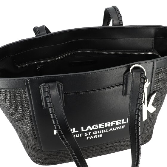 Karl Lagerfeld Raffia Shopper Tasche 33 cm