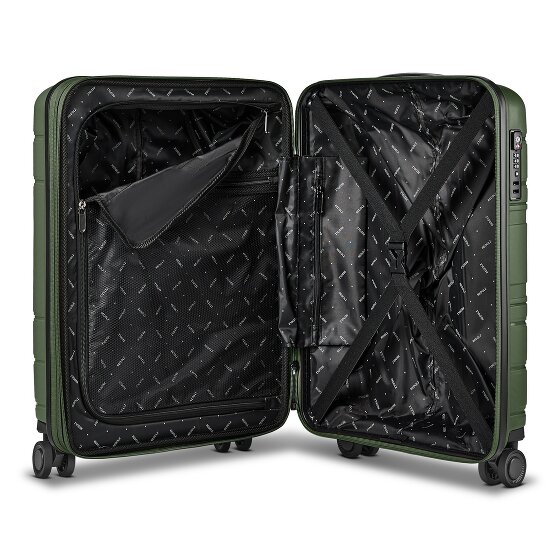 Redolz Essentials 11 4 Rollen Kabinentrolley 55 cm mit Dehnfalte