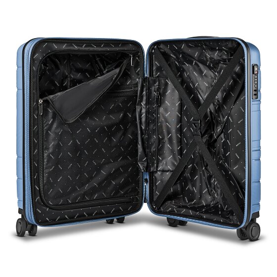 Redolz Essentials 11 4 Rollen Kabinentrolley 55 cm mit Dehnfalte