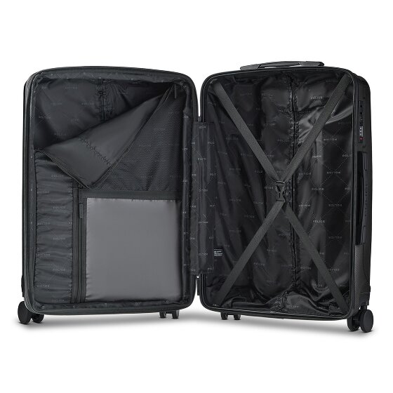 Police New York 4 Rollen Trolley M 62 cm mit Dehnfalte