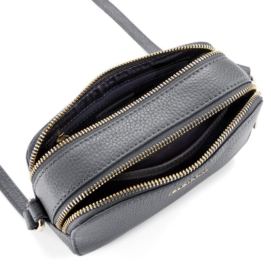 Lazarotti Bologna Leather Umhängetasche Leder Double-Zip 18 cm