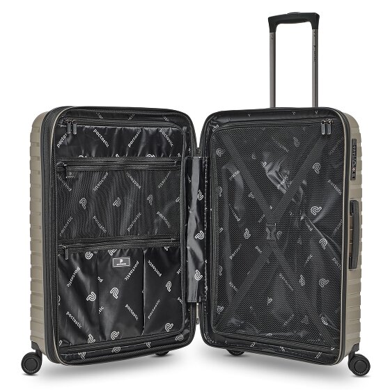 Pactastic Collection 04 THE MEDIUM + 4 Rollen Trolley M 66 cm mit Dehnfalte