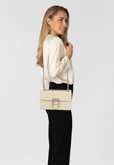 PINKO Love One Schultertasche Leder 26 cm