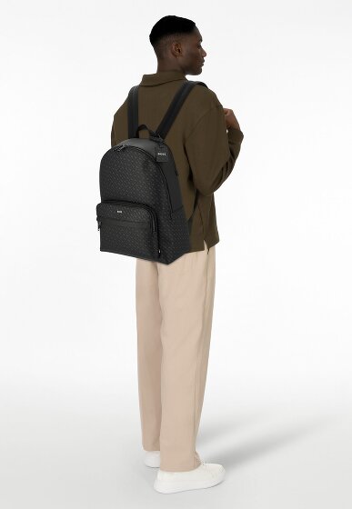 Boss Zair Daypack Leder 43 cm Laptopfach