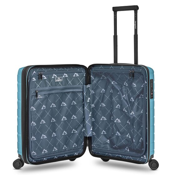 Bergpfeil Travel 4 Rollen Kabinentrolley S 55 cm mit Dehnfalte