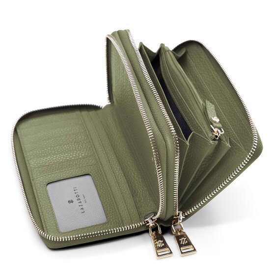 Lazarotti Bologna Leather XL Double Zip-Around Geldbörse RFID Leder 20 cm