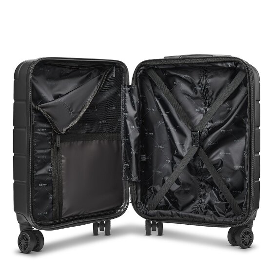 Police Dublin 4 Rollen Kabinentrolley S 54 cm Laptopfach mit Dehnfalte