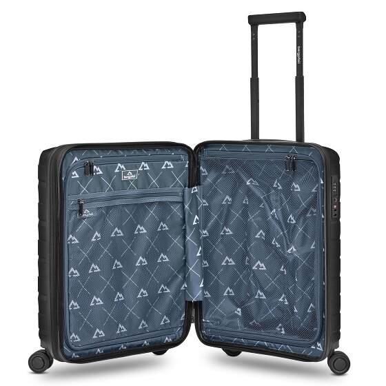 Bergpfeil Travel 4 Rollen Kabinentrolley S 55 cm mit Dehnfalte